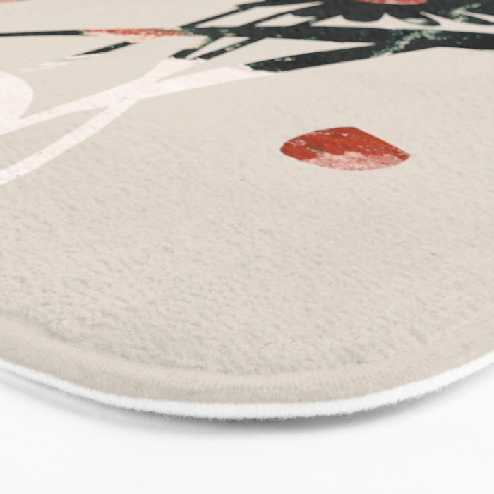 minimal collage/ Flowers 2 Bath Mat Gallery Image 3