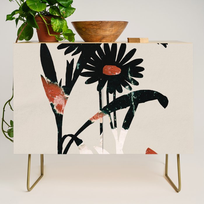 minimal collage/ Flowers 2 Credenza Gallery Image 1