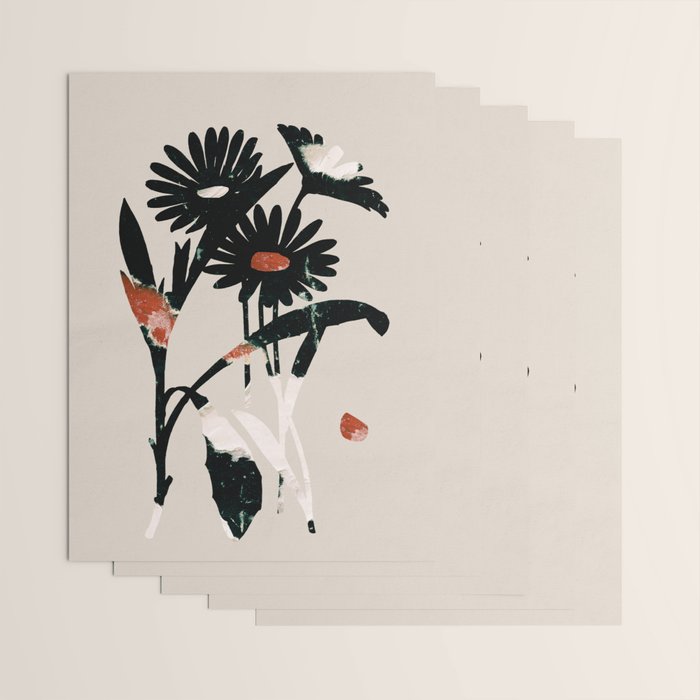 minimal collage/ Flowers 2 Wrapping Paper Gallery Image 3