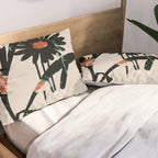 minimal collage/ Flowers 2 Pillow Sham Gallery Image 2