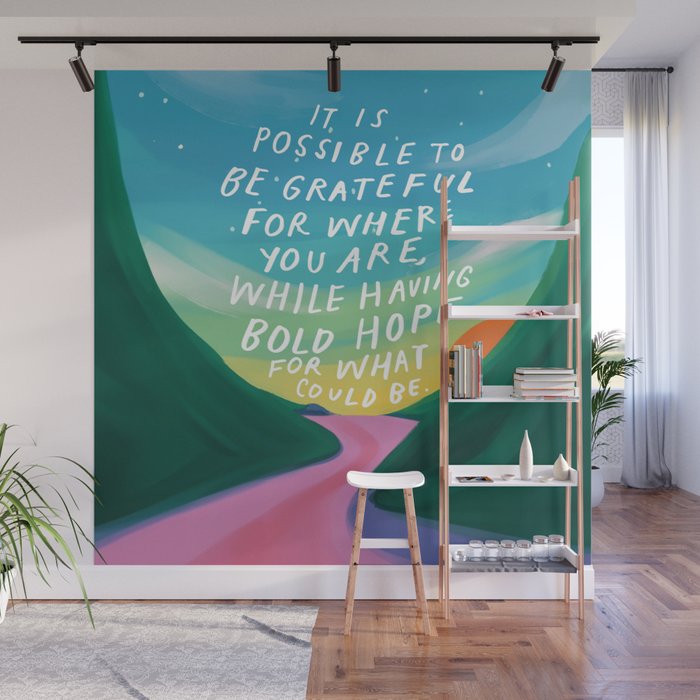 Gratitude and Hope at the Same Time Wall Mural Gallery Image 1