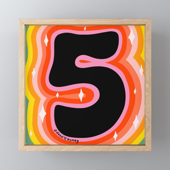Rainbow 5 Mini Art Print Gallery Image 1