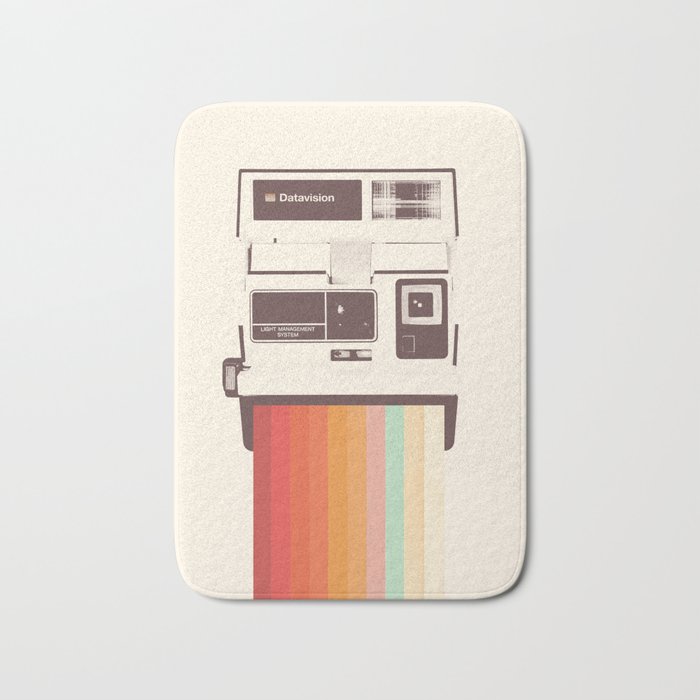 Instant Camera Rainbow Bath Mat Gallery Image 1