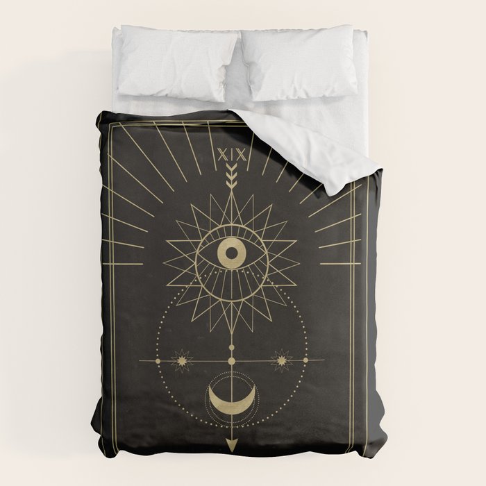 Le Soleil or The Sun Tarot Duvet Cover Gallery Image 6