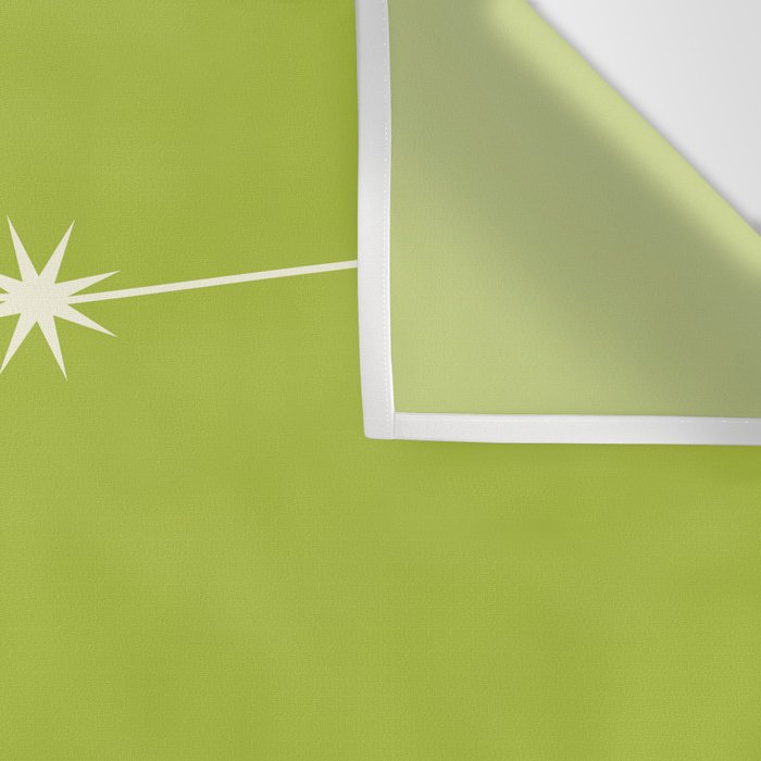 Aquarius Zodiac Star Constellation Line Art Chartreuse Green Wall Tapestry Gallery Image 3