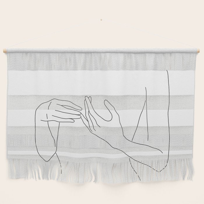 Line Hands 2 Wall Hanging Gallery Image 1