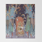 the little book of rainbows Throw Blanket Gallery Image 2