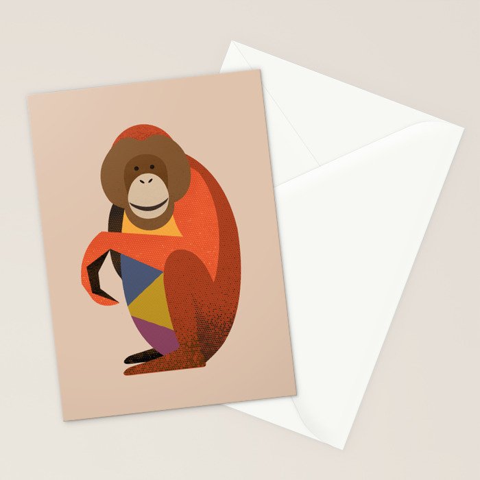 Orangutan Stationery Card Gallery Image 2