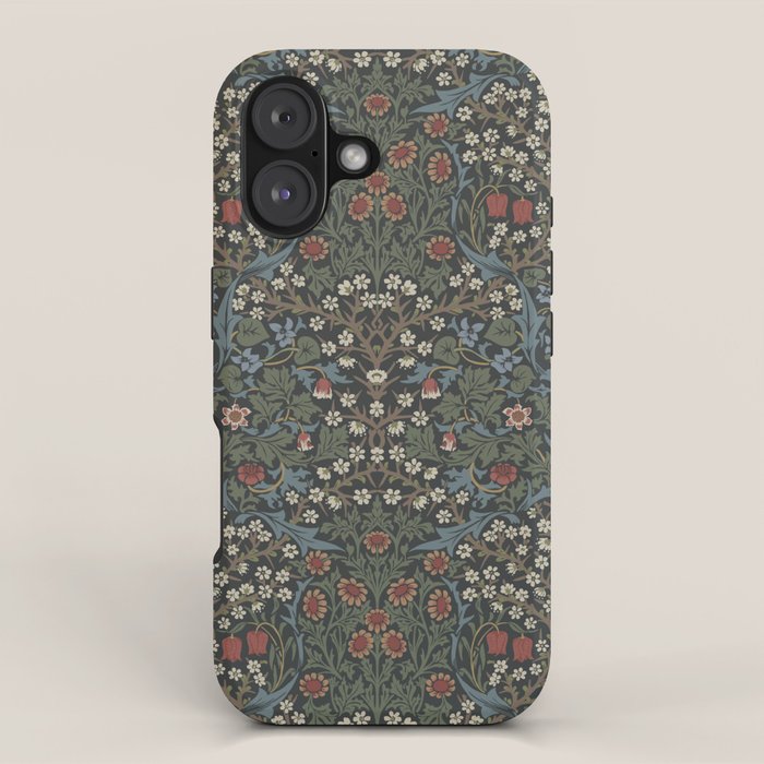 Vintage Blackthorn Green by William Morris iPhone Case Gallery Image 1