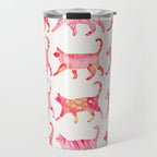 Cat Collection - Pink Palette Travel Mug Gallery Image 1
