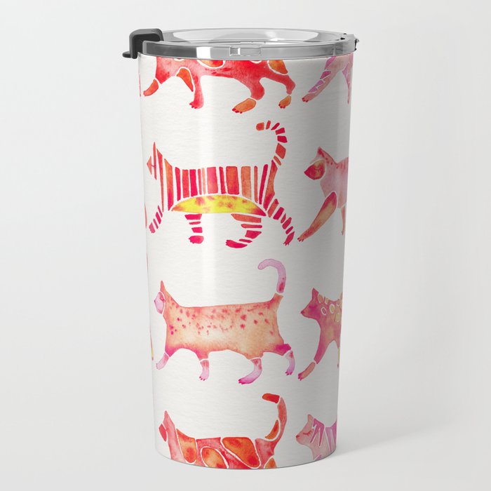 Cat Collection - Pink Palette Travel Mug Gallery Image 3