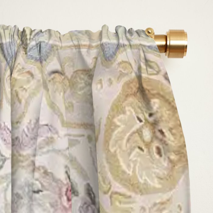 Antique French 17th Century Aubusson Savonnerie Window Curtain Gallery Image 2