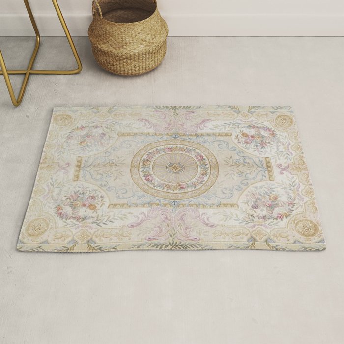 Antique French 17th Century Aubusson Savonnerie Rug Gallery Image 1