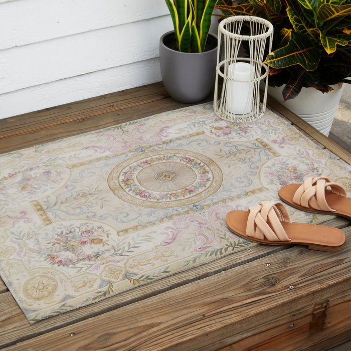 Antique French 17th Century Aubusson Savonnerie Outdoor Rug Gallery Image 2