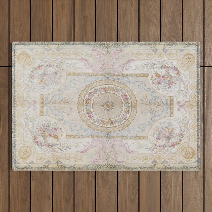 Antique French 17th Century Aubusson Savonnerie Outdoor Rug Gallery Image 1