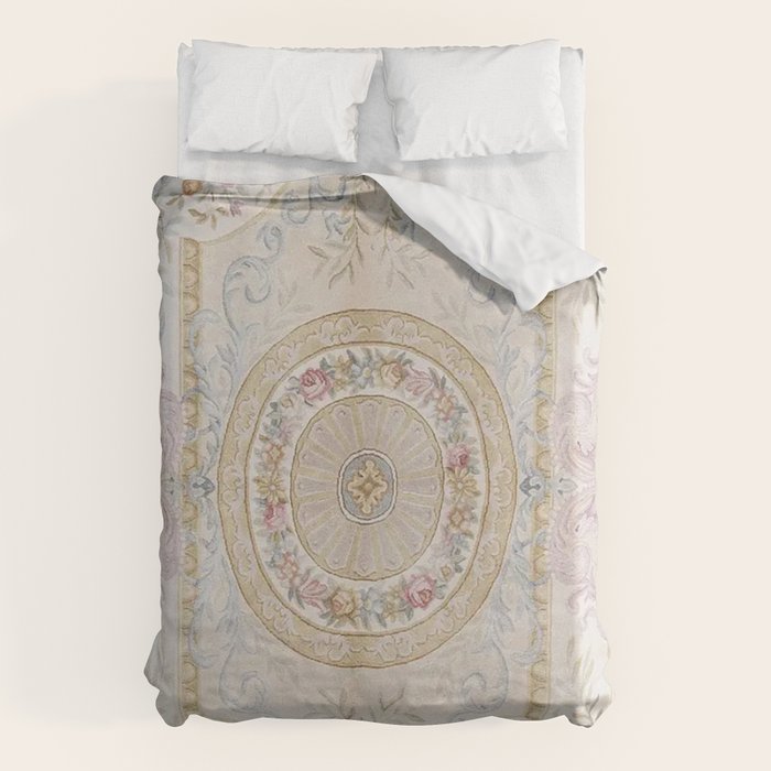 Antique French 17th Century Aubusson Savonnerie Duvet Cover Gallery Image 6