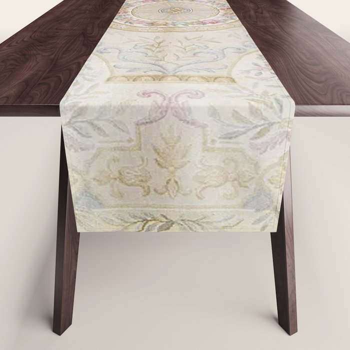 Antique French 17th Century Aubusson Savonnerie Table Runner Gallery Image 1