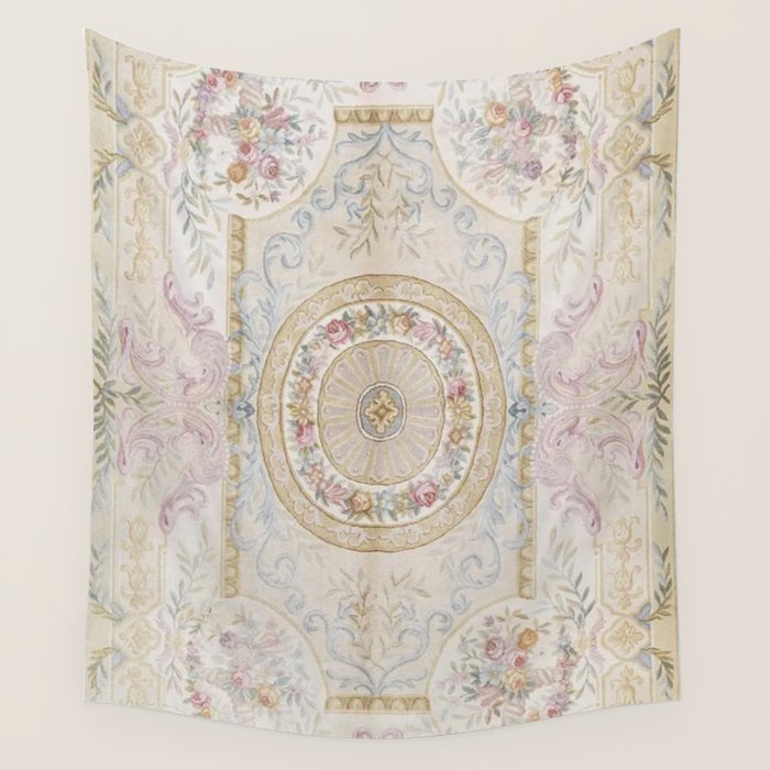 Antique French 17th Century Aubusson Savonnerie Wall Tapestry Gallery Image 4