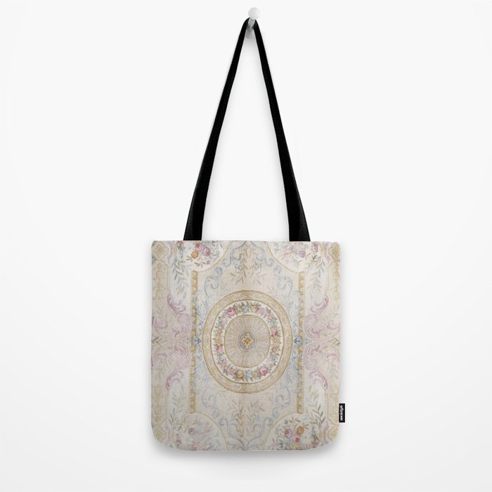 Antique French 17th Century Aubusson Savonnerie Tote Bag Gallery Image 2