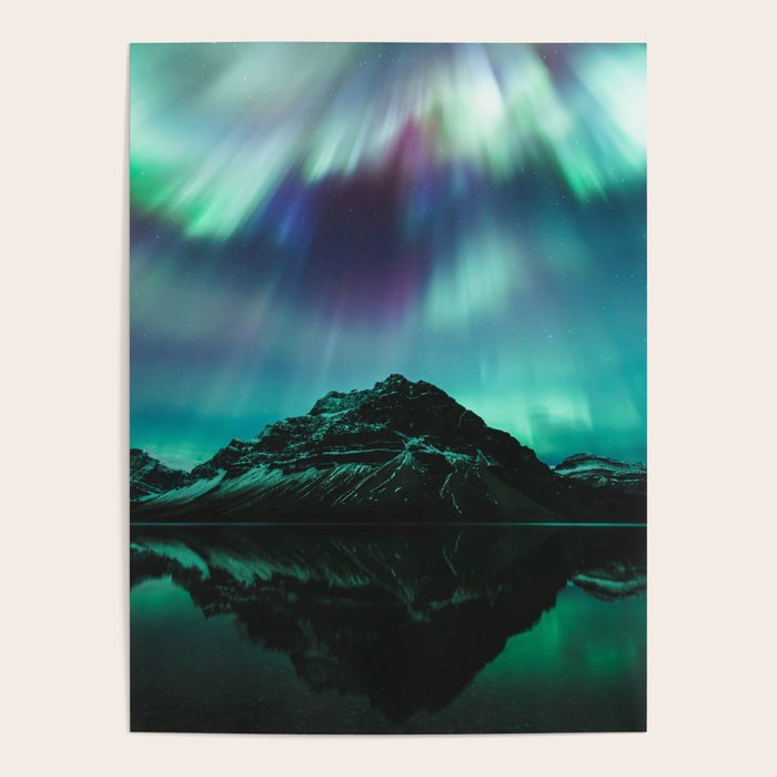 Auroras over Bow Lake, Banff Poster Gallery Image 4