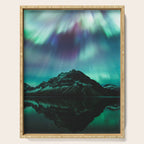 Auroras over Bow Lake, Banff Serving Tray Gallery Image 1