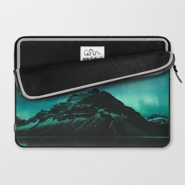 Auroras over Bow Lake, Banff Laptop Sleeve Gallery Image 2