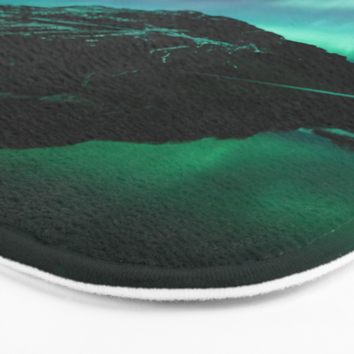 Auroras over Bow Lake, Banff Bath Mat Gallery Image 3