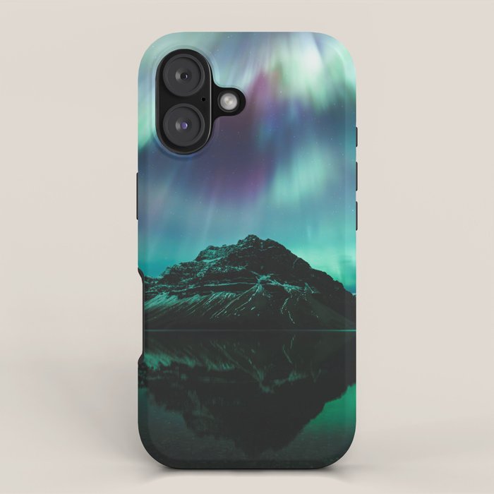 Auroras over Bow Lake, Banff iPhone Case Gallery Image 1
