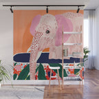 Elephant Spa Day Wall Mural Gallery Image 1