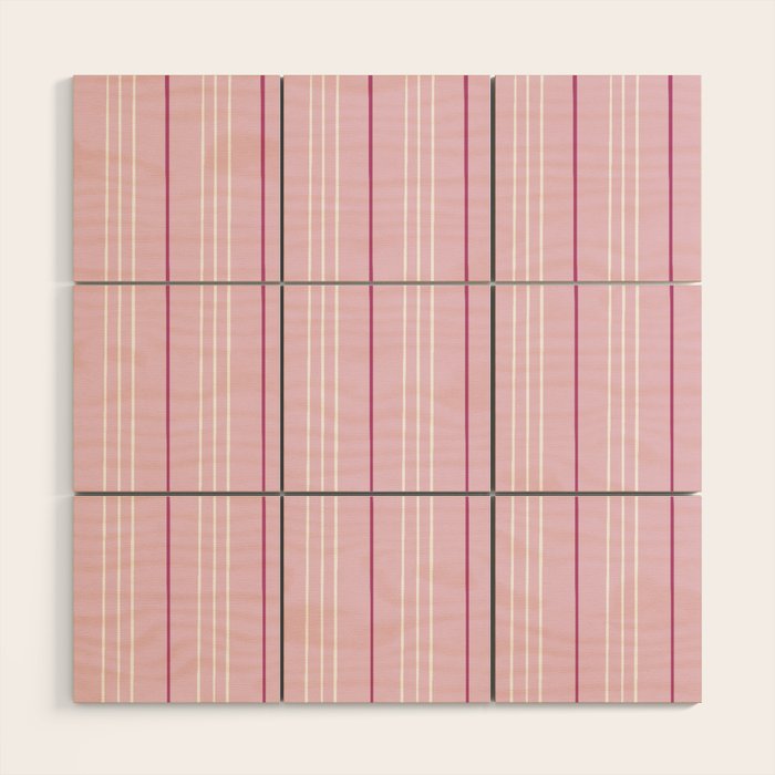 Lola Stripes Wood Wall Art Gallery Image 1