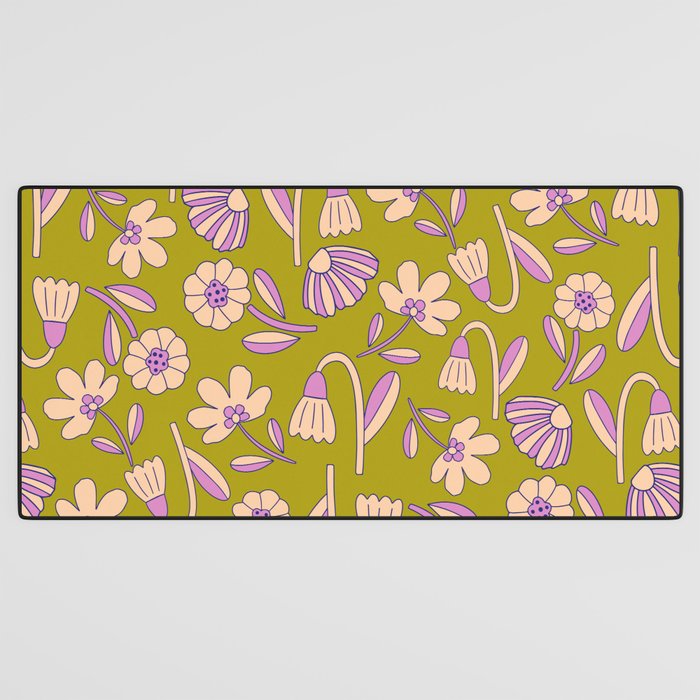 Art déco Floral  Desk Mat Gallery Image 3