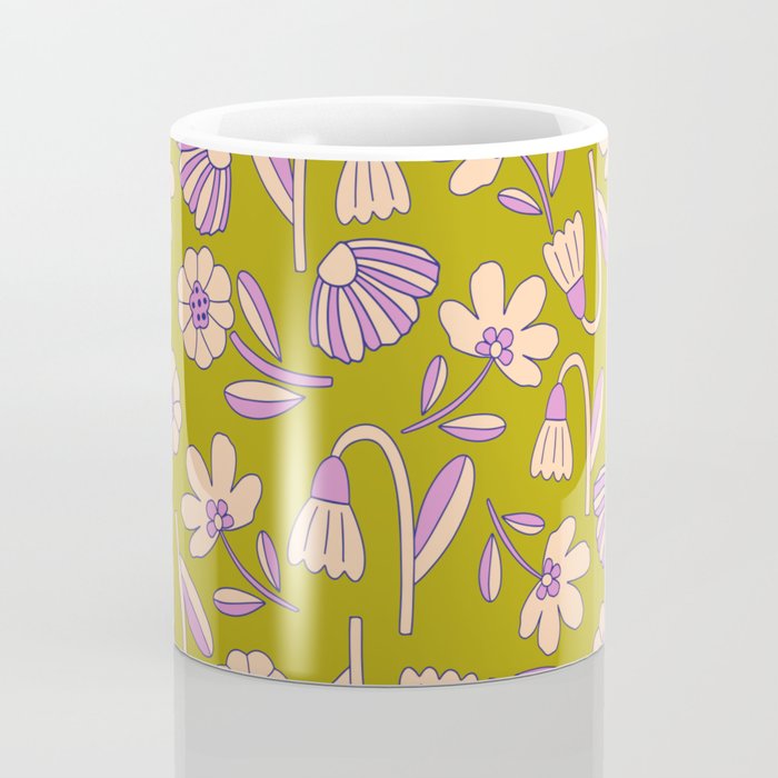 Art déco Floral  Coffee Mug Gallery Image 4