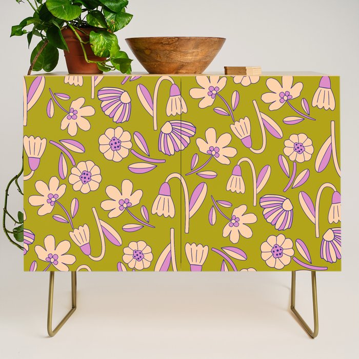 Art déco Floral  Credenza Gallery Image 1