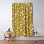 Art déco Floral  Window Curtain Gallery Image 5