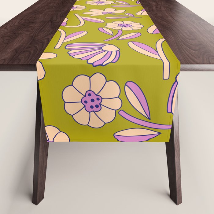 Art déco Floral  Table Runner Gallery Image 1
