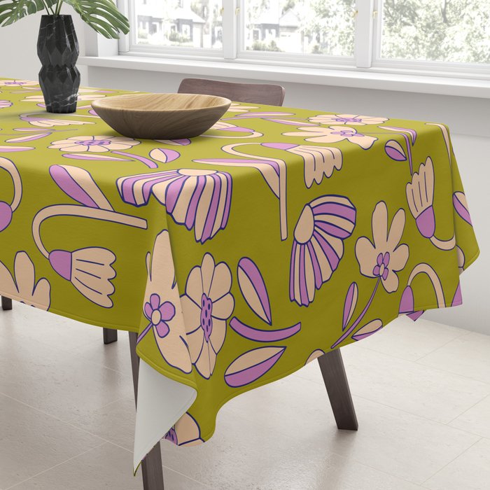 Art déco Floral  Tablecloth Gallery Image 3