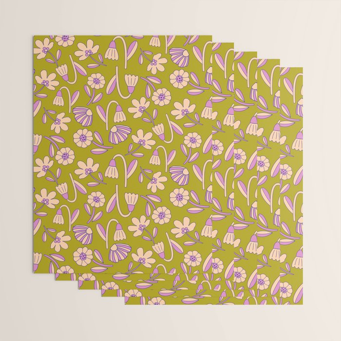Art déco Floral  Wrapping Paper Gallery Image 3