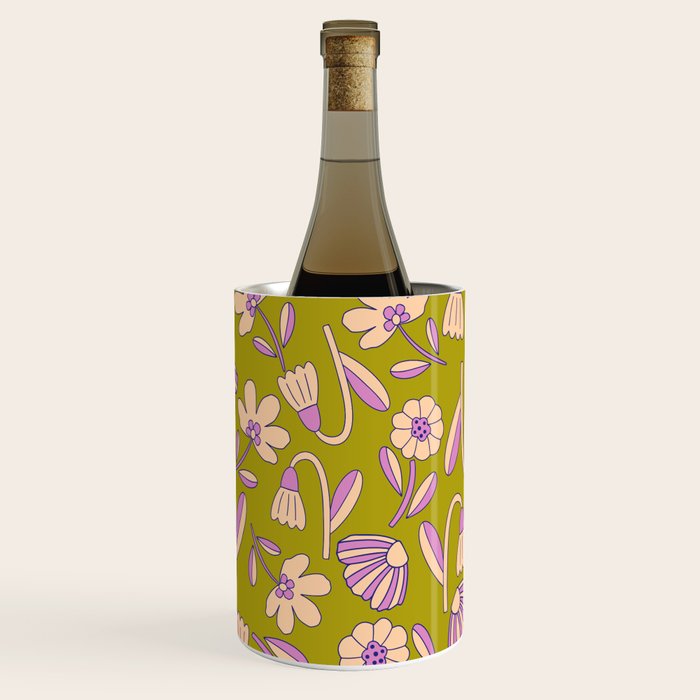 Art déco Floral  Wine Chiller Gallery Image 3