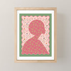 Heirloom Wildflower - Floral Silhouette Art Mini Art Print Gallery Image 1