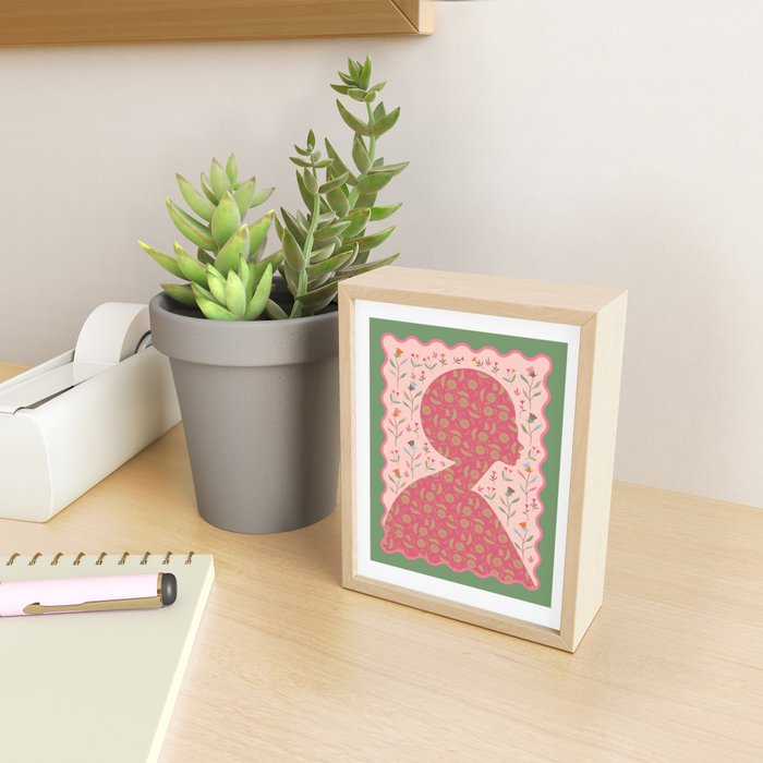Heirloom Wildflower - Floral Silhouette Art Mini Art Print Gallery Image 2