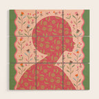 Heirloom Wildflower - Floral Silhouette Art Wood Wall Art Gallery Image 1