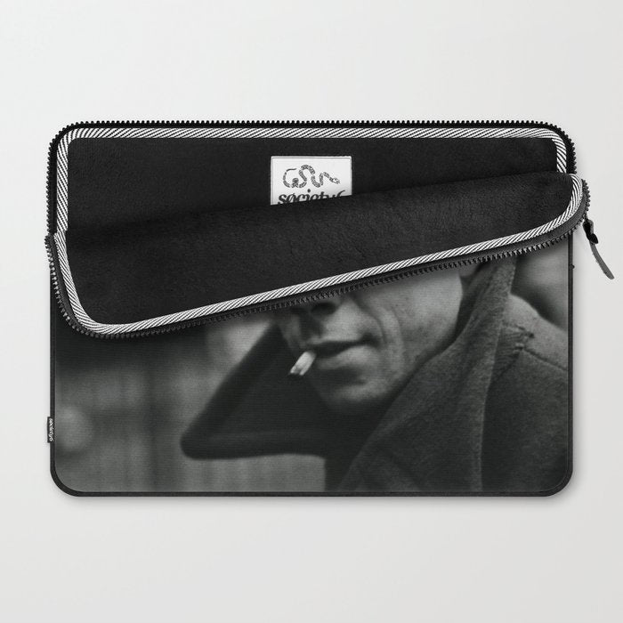 "Should I Kill Myself or Have a Cup of Coffee?" Albert Camus Quote Laptop Sleeve Gallery Image 2
