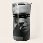 "Should I Kill Myself or Have a Cup of Coffee?" Albert Camus Quote Travel Mug Gallery Image 1