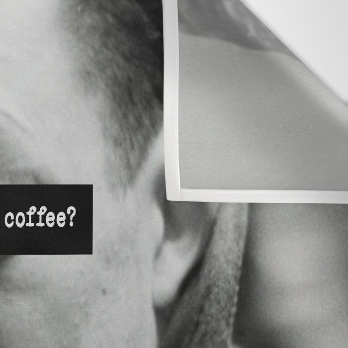 "Should I Kill Myself or Have a Cup of Coffee?" Albert Camus Quote Wall Tapestry Gallery Image 3