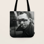 "Should I Kill Myself or Have a Cup of Coffee?" Albert Camus Quote Tote Bag Gallery Image 1
