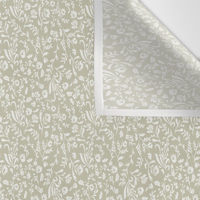Ditsy Toile Floral - Sage Wall Tapestry Gallery Image 3