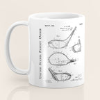 Golf Driver Patent - Golf Art - Antique Coffee Mug Gallery Image 3