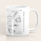 Golf Driver Patent - Golf Art - Antique Coffee Mug Gallery Image 1