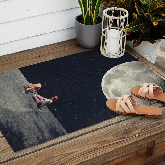 I Gave You the Moon for a Smile Outdoor Rug Gallery Image 2