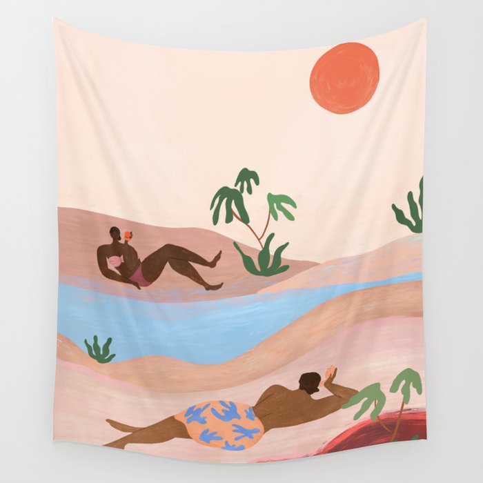 Beach Please Wall Tapestry Gallery Image 4